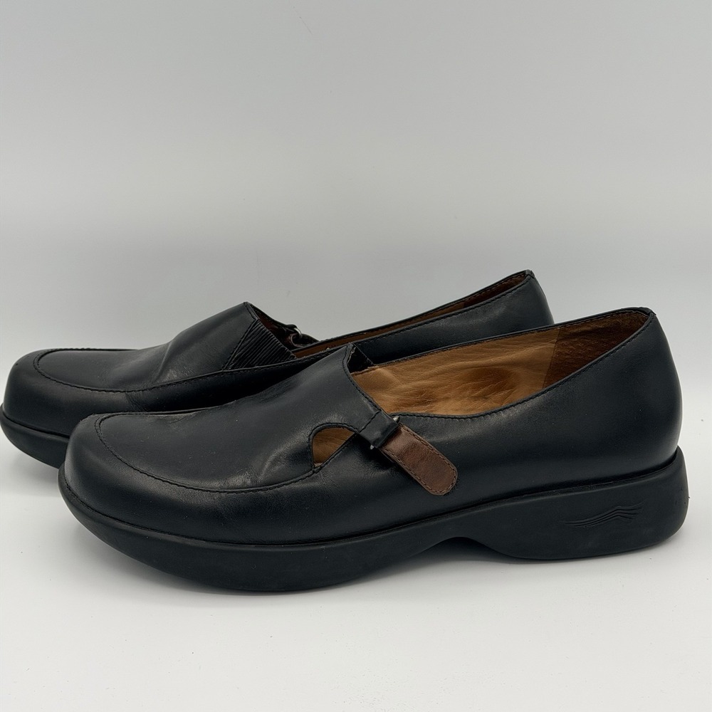 Dansko Women's Black Leather Slip On Shoes 40–9 Comfort Casual Shoes Brazil